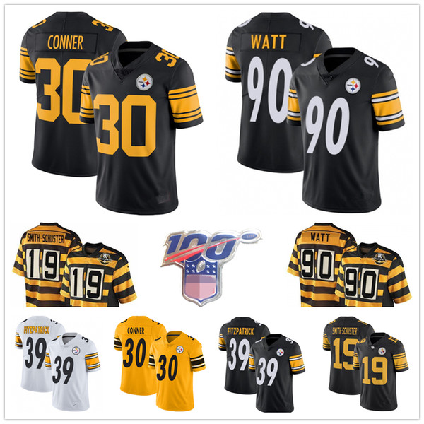 19 JuJu Smith-Schuster Pittsburgh
Steelers 90 T.J. TJ Watt Ryan Shazier Devin Bush James Conner Jerome Bettis Minkah Fitzpatrick Jerseys