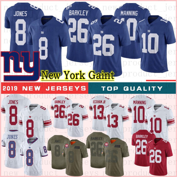 26 Saquon Barkley New Jerseys York 8 Daniel Jones Giant Jerseys 10 Eli Manning 88 Evan Engram Football Jerseys 87 Shepard 11 Phil Simms New