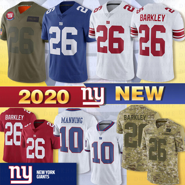 8 Daniel Jones 26 Saquon Barkley New Jersey York 10 Eli Manning Giant 15 Brandon Marshall Collins Sterling Shepard Stitched Jerseys 2020 New