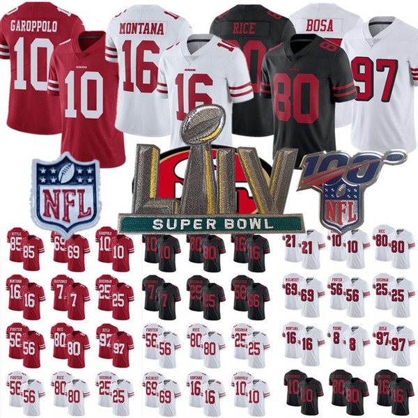 San Francisco
49ers Rush Limited Jersey Jimmy Garoppolo Nick Bosa Young Rice George Kittle Mcglinchey Bowman Foster Montana jersey