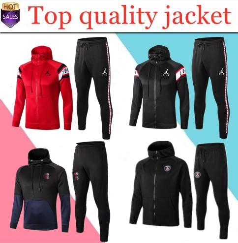 2019 2020 soccer tracksuit Hooded jacket survetement 19 20 CAVANI MBAPPE paris football hooded embroidery jackets