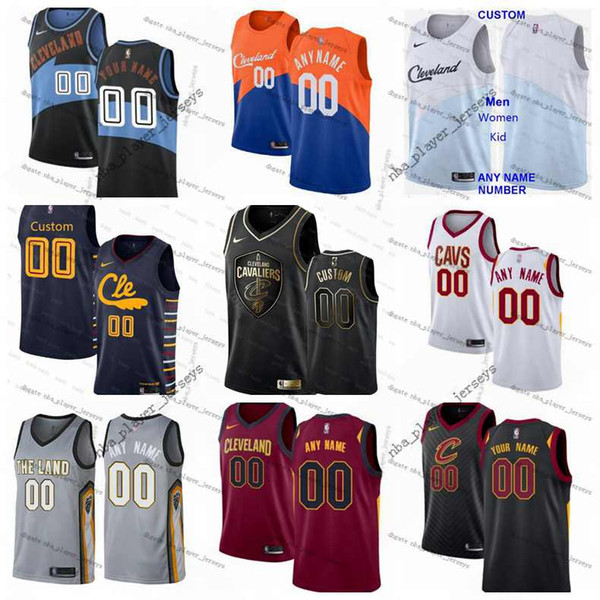 Custom Men Youth Cleveland
Cavaliers 2 Sexton 0 Love 13 Thompson 10 Garland 23 James Custom Any Number Name Swingman Jersey