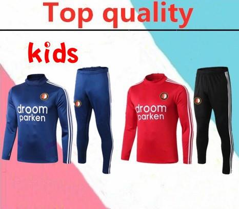 2019 Feyenoord kids soccer training suit 2019 2020 V.PERSIE 19 BERGHUIS 10 VILHENA 9 JORGENSEN children tracksuit