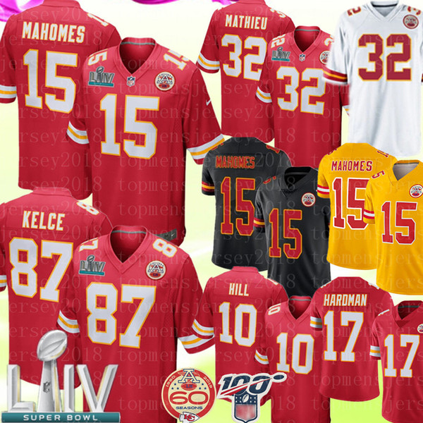 Chief 15 Patrick Mahomes Jersey Kansas City # Chief 87 Travis Kelce 32 Tyrann Mathieu 10 Tyreek Hill Mecole Hardman McCoy Watkins