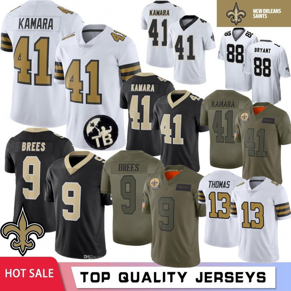 41 Alvin Kamara Jerseys 9 Drew Brees New Orleans Jerseys Saintss 23 Marshon Lattimore 13 Michael Thomas 7 Hill 88 Bryant 94 Cameron 2020 New