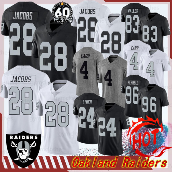 28 Josh Jacobs Oakland new Jerseys Raider Jersey 98 Maxx Crosby 4 Derek Carr 24 Marshawn Lynch 96 Ferrell Johnathan Abram 34 Bo Jackson New