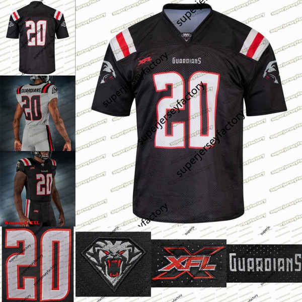 Guardians XFL Football Jersey Agasiva Terrence Demarcus Ayers TJ Barnes Keenen Brown Garrett Brumfield Nick DeLuca Scott Daly Askew-Henry