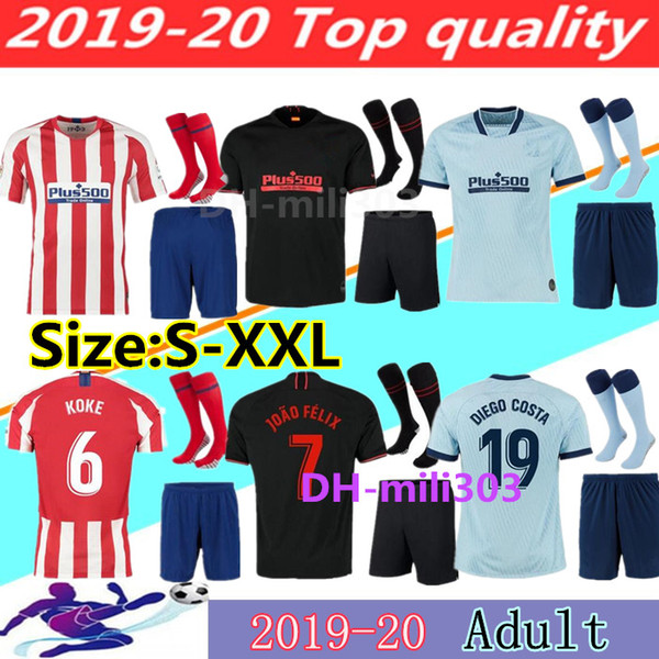 2019 2020 Football jersey best quality kits 19 20 La Liga men adult soccer jerseys kits Customized uniforms link