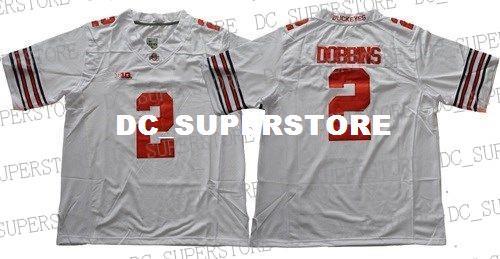 Cheap custom Ohio State Buckeyes #2 J.K. Dobbins White Limited Stitched College Men Jersey Customized Any name number Stitched Jersey XS-5XL