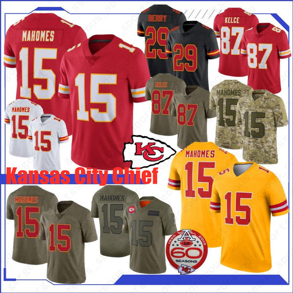 15 Patrick Mahomes 2020 Men Kansas Jerseys City Jerseys Chief 10 Tyreek Hill 87 Travis Kelce 32 Tyrann Mathieu Jerseys Stitched
