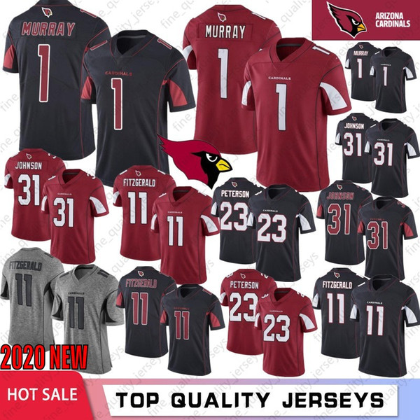 1 Kyler Murray Arizona Men Jerseys 11 Larry Fitzgerald Cardinal 31 David Johnson 23 Peterson Football Jerseys Stitched 2020 New