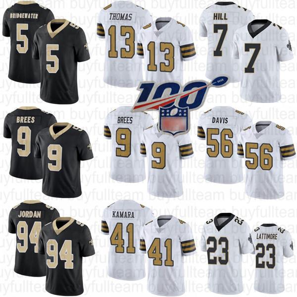 Men 9 Drew Brees 41 Alvin Kamara 13 Michael Thomas Marshon Lattimore 5 Bridgewater Demario Davis 94 Cameron New Orleans Hill Saintss Jerseys