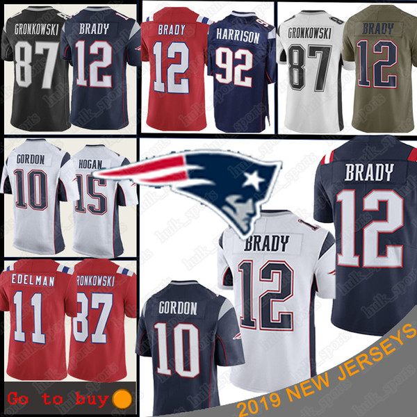 New 12 Tom Brady Patriot jersey 87 Rob Gronkowski 11 Julian Edelman jerseys Football Jerseys top quality