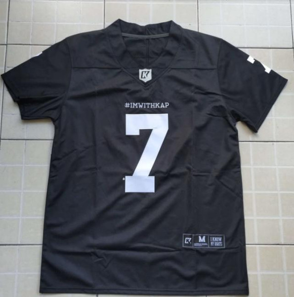 Imwithkap Football Jersey 7 Colin Kaepernick I'm With Wap American Football Jersey Stitched Men S-3XL Free Shipping