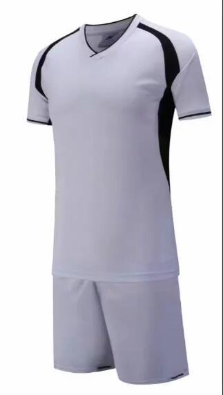 New arrive Cheap high quality soccer jersey soccer Football uniform kit No Brand uniforms kit Custom Name Custom LOGO White