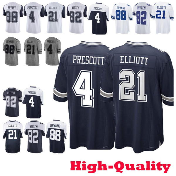 New arrival jersey Cowboys Dallas jersey 21 Ezekiel Elliott 55 Leighton Vander Esch 4 Dak Prescott 19 Amari Cooper 82 Jason Witte jerseys