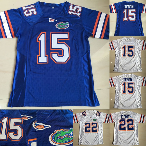 Florida Gators Football Jerseys 15 Tim Tebow 22 Emmitt Smith College Football Jerseys Free Shipping Size S to 3XL