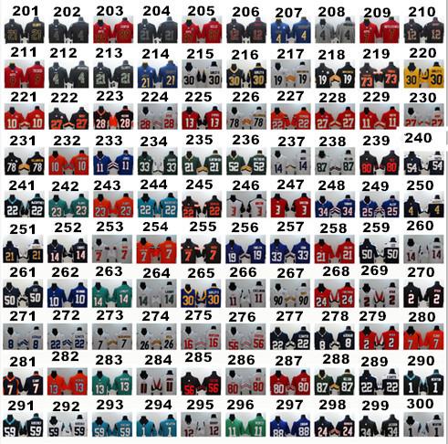 2018 Wholesale American Football Jersey for Men wth High Quality Accept 32 Teams Baseball Bastetball Mixed Order Drop Shipping