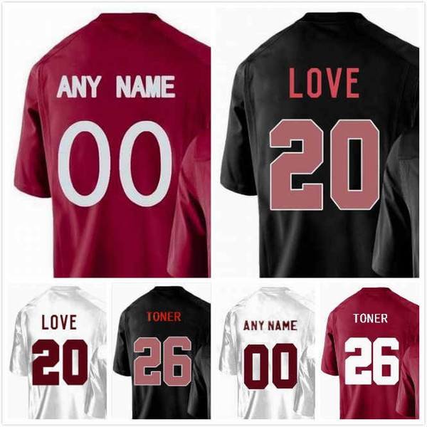 Mens Stanford Cardinal Connor Wedington Jersey 5 Jet Toner 26 JJ Arcega-Whiteside 19 Bryce Love 20 Mens Stitched 2019 S-3XL