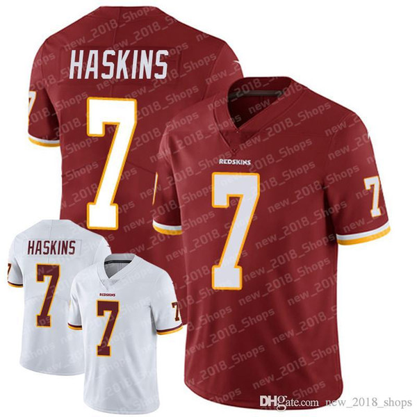 7 Dwayne Haskins Washington football jersey Redskin 29 Derrius Guice 21 Sean Taylor