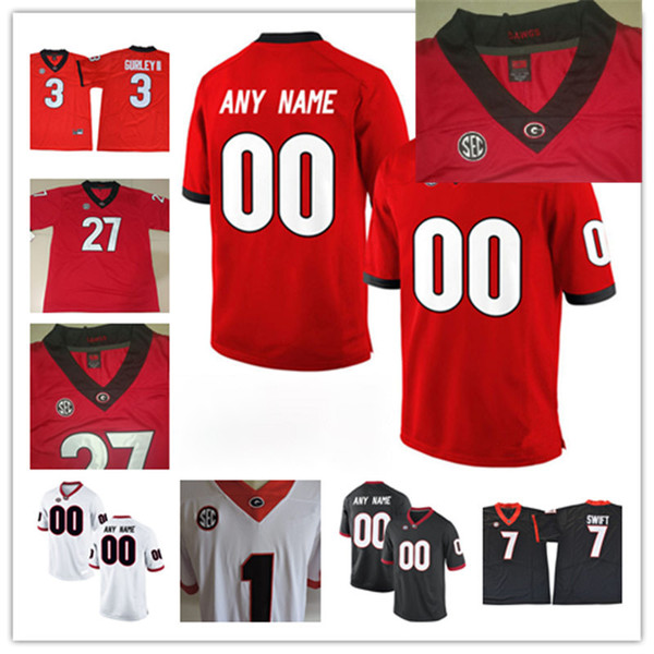 Custom NCAA Georgia Bulldogs College Football Jerseys Stetson Bennett Brian Herrien Elijah Holyfield Tae Crowder Justin Fields UGA Jersey