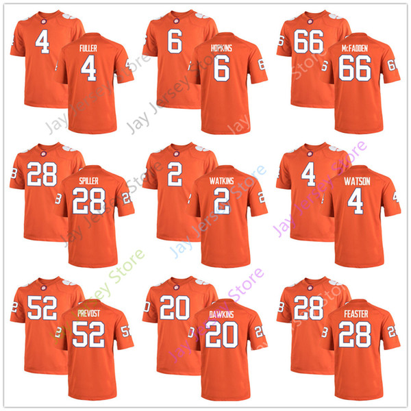 Clemson Tigers Jersey Sammy Watkins Steve Fuller Tavien Feaster William Perry Connor Prevost Brian Dawkins CJ Spiller Deshaun Watson