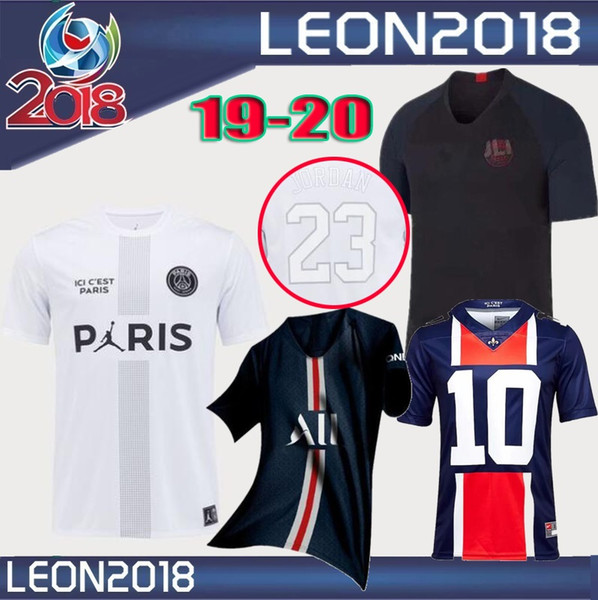 Retro 2019 2020 MBAPPE PSG soccer Jersey 19 20 Paris CAVANI VERRATTI training wear special edition football jerseys shirt.