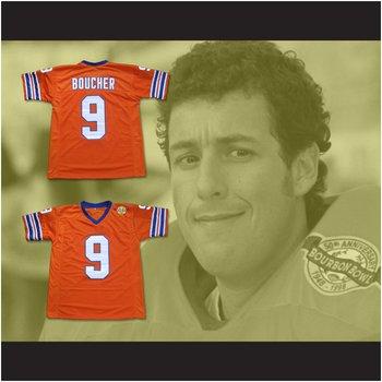 Custom XS-6XL The Waterboy Mud Dogs Football Jersey Bobby Boucher Includes Bourbon Bowl Patch