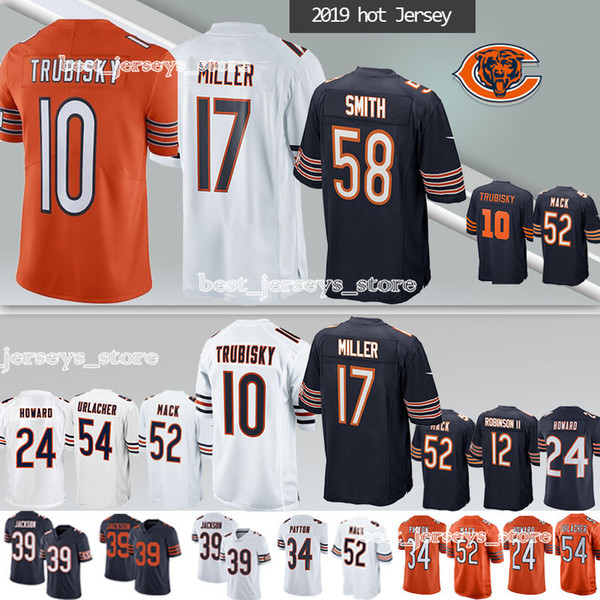 17 nthony Miller 10 Mitchell CHICAGO jerseys BEARS 58 Roquan Smith 52 Khalil Mack 24 Howard jersey 2019 men