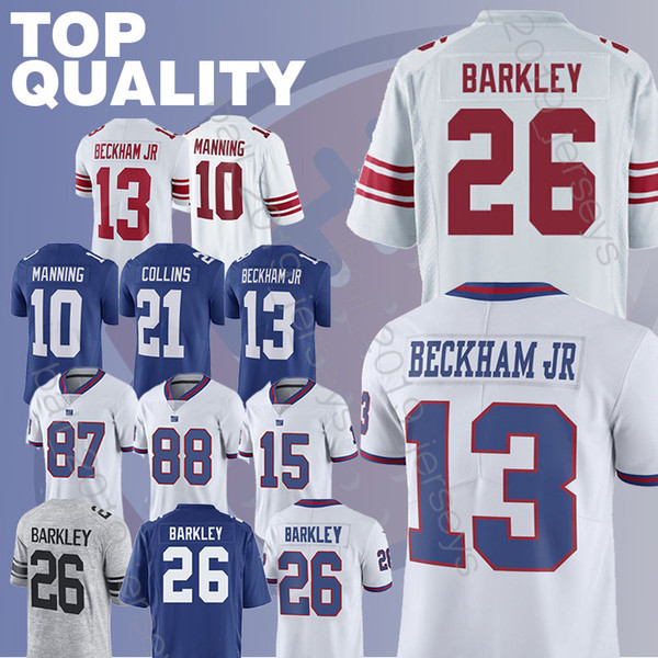 Saquon 26 Barkley Odell 13 Beckham Jr Eli 10 Manning Sterling 87 Shepard Brandon 15 Marshall men football jerseys