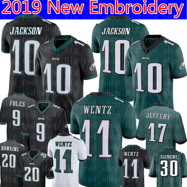 10 DeSean Jackson Philadelphia Eagles Jersey Mens 11 Carson Wentz 9 Nick Foles 20 Brian Dawkins 17 Alshon Jeffery Football Jerseys