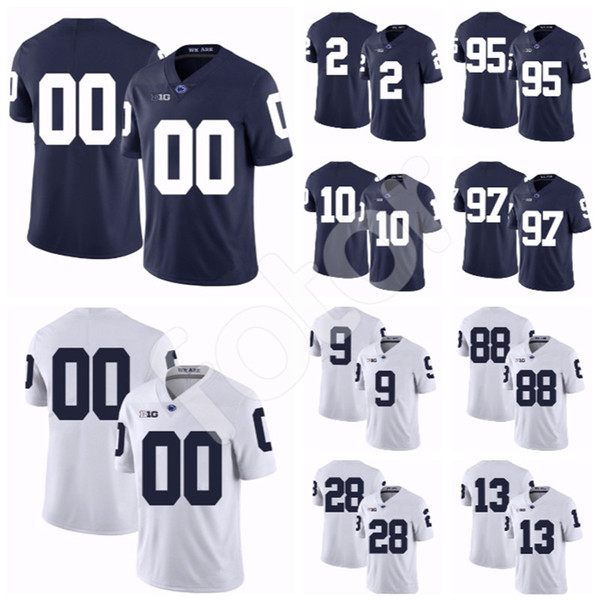 Custom Penn State Nittany 95 Tyler Davis PSU College Football Micah Parsons KJ Hamler Nick Scott Hamilton Stevens 3 DeAndre Thompkins Jersey