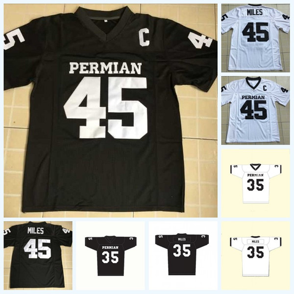 45 Boobie Miles Friday Night Lights American Football Jerseys With C Patch #35 Boobie Miles Men's High School Panthers Jersey Swen Stitch