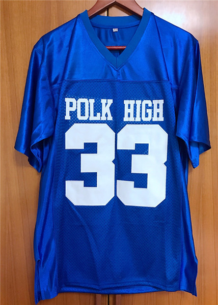 2019 football movie jerseys Married With Children Al Bundy 33 Polk High American Football Jersey Stitched Blue