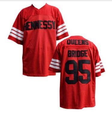 Queens Bridge Jersey #95 Hennessy Alll Stitched Logo Men Movie Football Jerseys S-3XL In stock Free Shipping