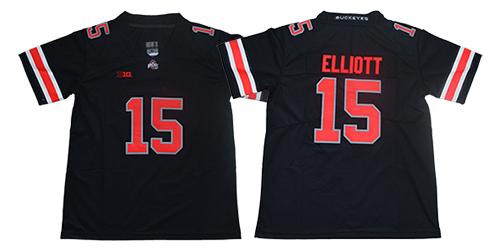 Men Kids Ohio State Buckeyes College Football Jersey #2 JK Dobbins #7 Dwayne Haskins Jr 15 Ezekiel Elliott #97 Nick Bosa Black Red