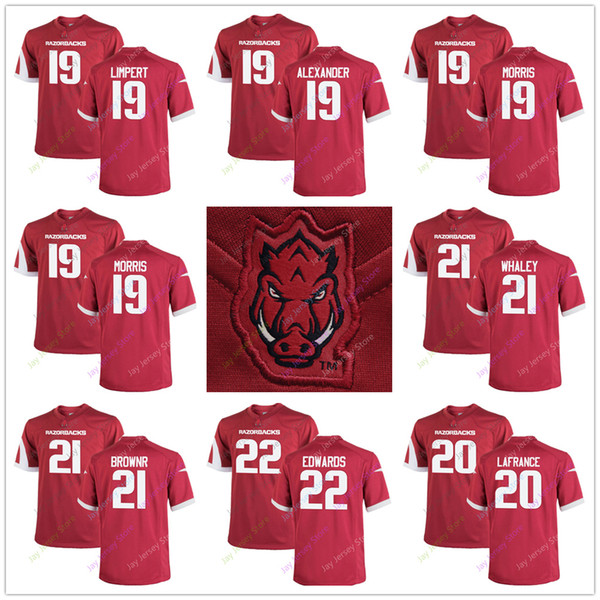 Arkansas Razorbacks Jersey Connor Limpert Courtre Alexander Thomas Muldrow Tyson Morris Giovanni LaFrance Devwah Whaley Montaric Brown Deon