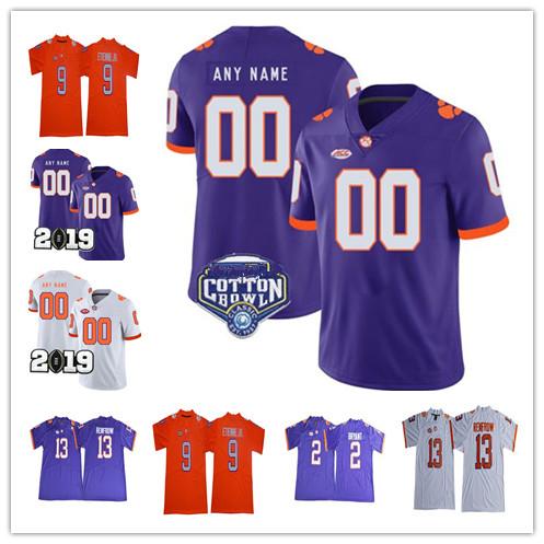 2019 Clemson Tigers #16 Trevor Lawrence 9 Travis Etienne Jr. 4 Deshaun Watson 13 Hunter Renfrow 2 Kelly Bryant NCAA Cotton Bowl Jerseys