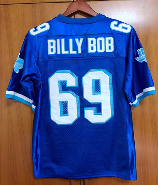 2019 football movie jerseys BILLY BOB #69 West Canaan Coyotes Varsity Blue football jersey All stitched S - 3XL