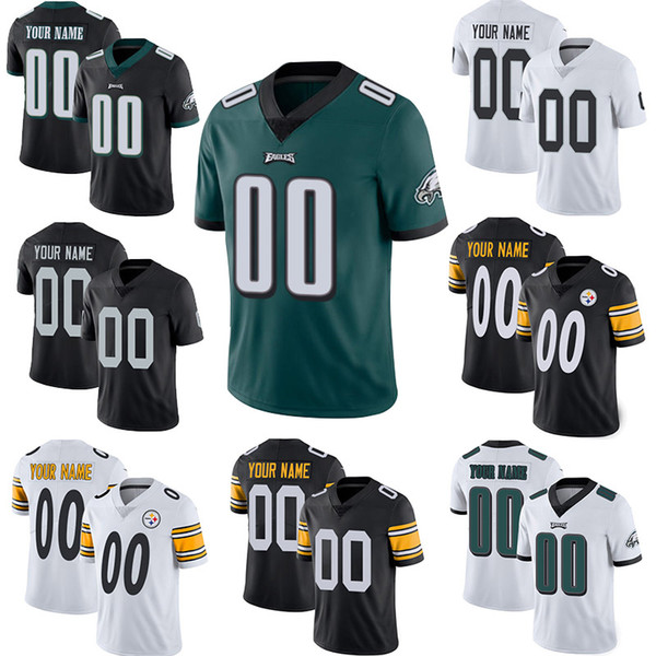 Customized Football Jerseys Oakland 4 Derek Carr Raiders Philadelphia 11 Carson Wentz Eagles Pittsburgh 7 Ben Roethlisberger Steelers