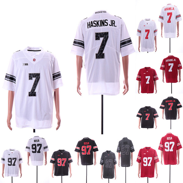 2019 NCAA Ohio State Buckeyes Jersey 7 Dwayne Haskins Jr 97 Joey Bosa College Football Jerseys