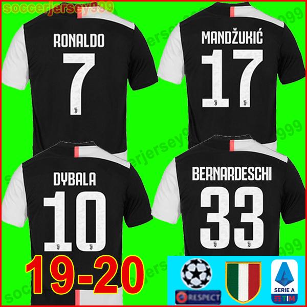 Thailand Juventus soccer jersey football shirt 2019 2020 RONALDO 19 20 uniforms champions Bernardeschi DYBALA JUVE kit EA SPORTS