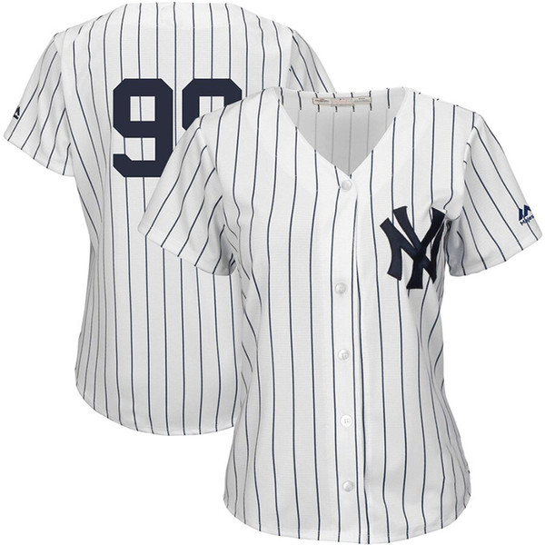 Womens Yankees Custom Aaron Judge Giancarlo Stanton Adam Ottavino Derek Jeter Aroldis Chapman Gleyber Torres 2019 Baseball player Jersey