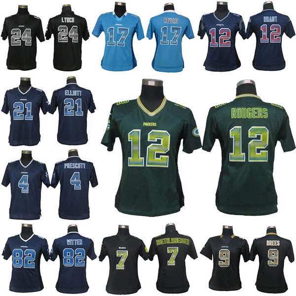 2019 New Arrival 4 Prescott 13 Beckham jr 21 Elliott Taylor 24 Lynch 25 McCoy 34 Payton 11 Jackson Womens Limited Strobe Jerseys