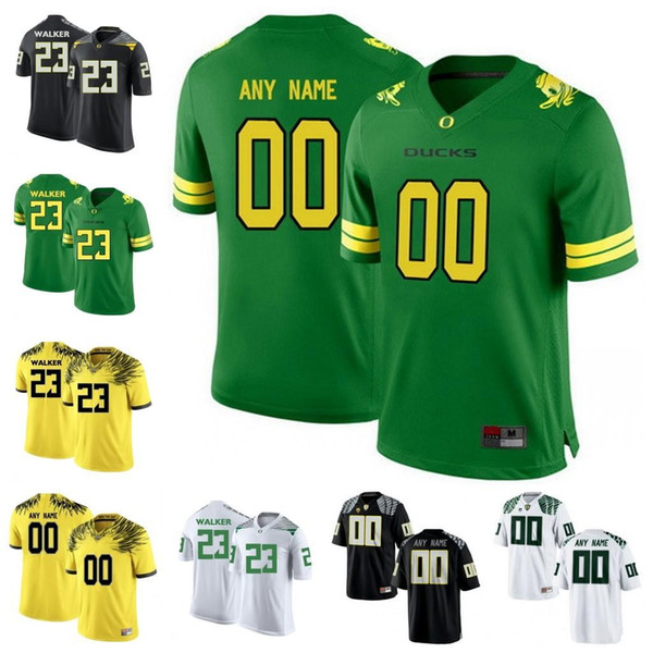 Custom Oregon Ducks College Football white black Apple Green Yellow Lightning Stitched Any Name Number Mariota Herbert 2018 NCAA Jerseys