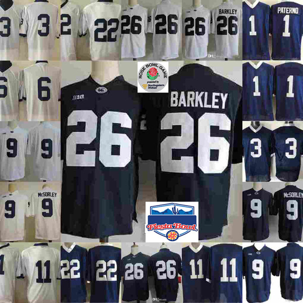 NCAA Penn State Nittany Lions Saquon Barkley Trace McSorley Marcus Allen Micah Parsons Akeel Lynch Joe Paterno College Football Jerseys