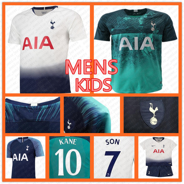 Mens Kids kits 27 LUCAS 10 KANE spurs Soccer Jersey 2019 7 SON 20 DELE 23 ERIKSEN SISSOKO LAMELA LLORENTE DEMBELE football shirt