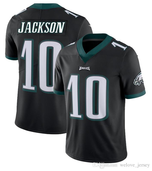 Philadelphia 10 DeSean Jackson Eagle Men's black Football Jerseys Top quality Stitched jerseys Fast Free Shipping