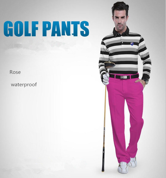 PGM summer Mens Solid colors Golf Pants men outdoor Sports Breathable waterproof comfortable Golf trousers men Sportswear