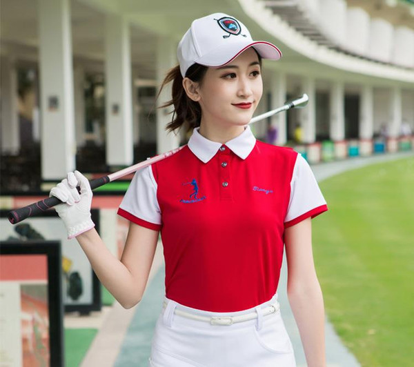 Summer new golf dress ladies short sleeve T-shirt Polyester six colors 10 pcs/lot drop shipping